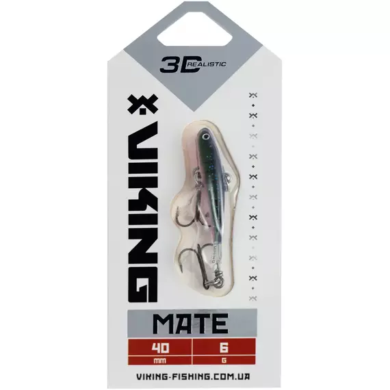 Балансир Viking Fishing Mate Ice Jig 40mm 6g #22 Kingfisher Pink, Розмір/Вага: 40мм/6г, Колір балансиру: #22 Kingfisher Pink, фото , изображение 2