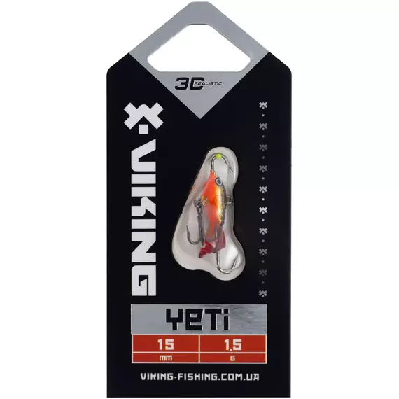 Балансир Viking Fishing Yeti Ice Jig 15mm 1.5g #10 Golden Dark, Размер/Вес: 15мм/1.5г, Колір балансиру: #10 Golden Dark, фото , изображение 2
