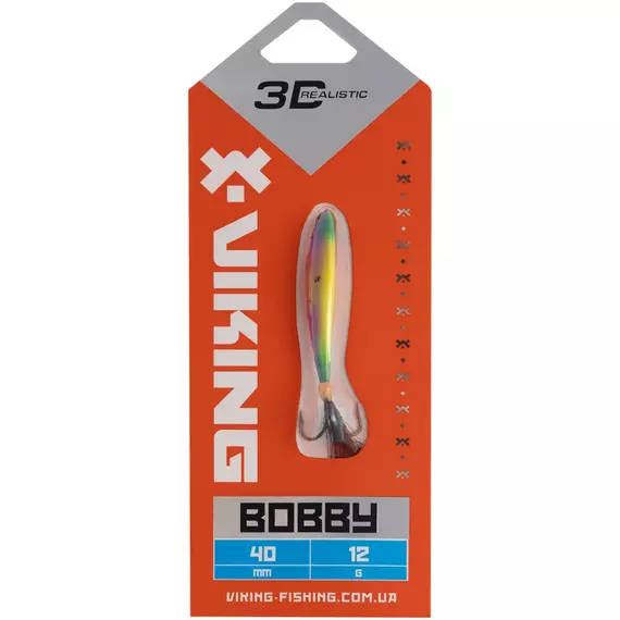 Бокоплав Viking Fishing Bobby 40mm 12.0g #16 European Values, Розмір/Вага: 40мм/12г, Колір бокоплаву: #16 European Values, фото , изображение 2