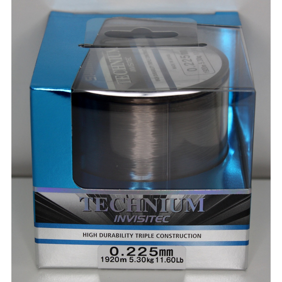 Леска SHIMANO TECHNIUM INVISITEC 1920m 0.225mm 5.3kg (TECINV22QPPB), Диаметр: 0.225, Размотка: 1920m, фото , изображение 2