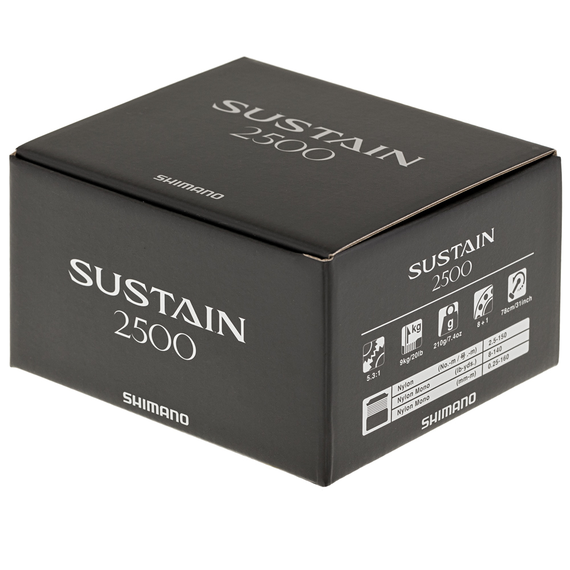 Котушка Shimano Sustain FJ 2500, підшип: 8+1, перед. число: 5.3:1, Розмір шпулі: 2500, фото , изображение 10