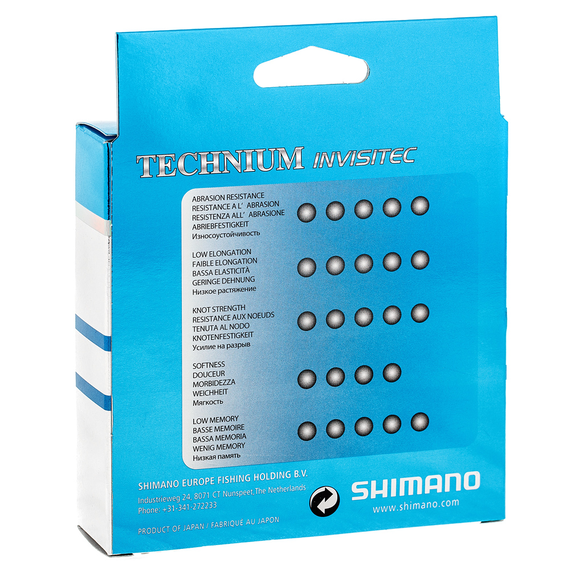 Леска SHIMANO TECHNIUM INVISITEC 300m 0.305mm 9.0kg, Диаметр: 0.305, Размотка: 300m, фото , изображение 2