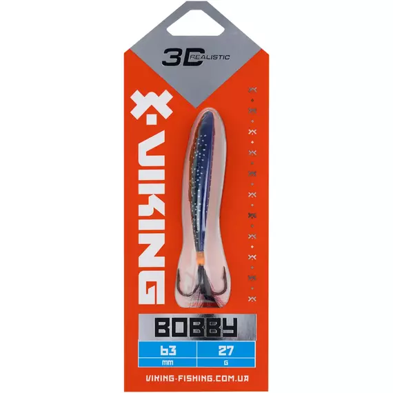 Бокоплав Viking Fishing Bobby 63mm 27.0g #22 Kingfisher Pink, Розмір/Вага: 63мм/27г, Колір бокоплаву: #22 Kingfisher Pink, фото , изображение 2