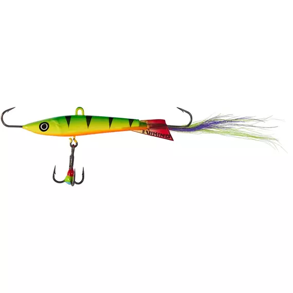 Балансир Viking Fishing Yeti Ice Jig 90mm 46.0g #04 Fire Perch, Розмір/Вага: 90мм/46г, Колір балансиру: #4 Fire Perch, фото 