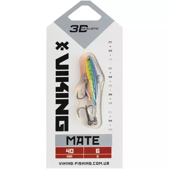 Балансир Viking Fishing Mate Ice Jig 40mm 6g #21 Kingfisher Green, Размер/Вес: 40мм/6г, Колір балансиру: #21 Kingfisher Green, фото , изображение 2