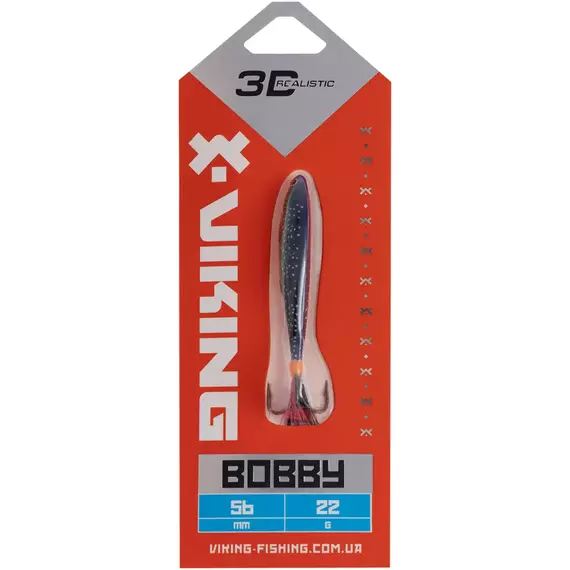 Бокоплав Viking Fishing Bobby 56mm 22.0g #22 Kingfisher Pink, Розмір/Вага: 56мм/22г, Колір бокоплаву: #22 Kingfisher Pink, фото , изображение 2