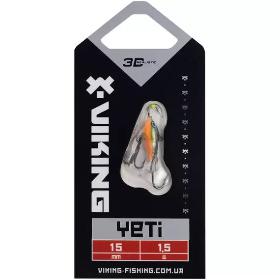Балансир Viking Fishing Yeti Ice Jig 15mm 1.5g #18 Golden Green, Размер/Вес: 15мм/1.5г, Колір балансиру: #18 Golden Green, фото , изображение 2