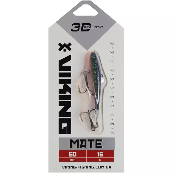 Балансир Viking Fishing Mate Ice Jig 60mm 17g #22 Kingfisher Pink, Размер/Вес: 60мм/17г, Колір балансиру: #22 Kingfisher Pink, фото , изображение 2