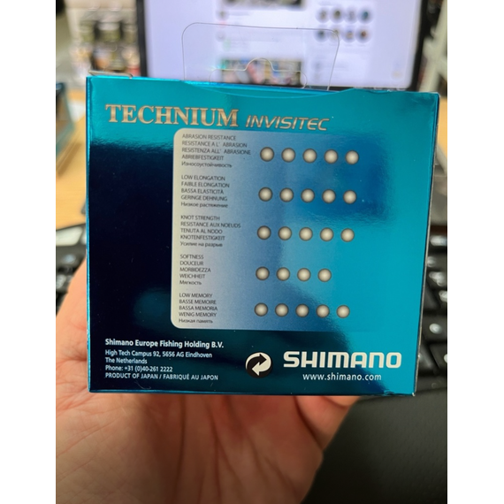 Леска SHIMANO TECHNIUM INVISITEC 1920m 0.225mm 5.3kg (TECINV22QPPB), Диаметр: 0.225, Размотка: 1920m, фото , изображение 5
