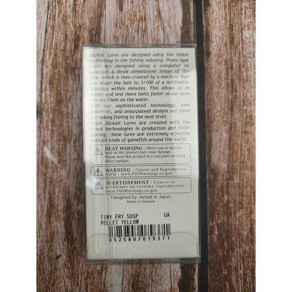 Воблер Jackall Tiny Fry 50SP 50mm, 2.7g, до 0.6м, Pellet Yellow, Розмір/Вага: 50мм/2.7г, Колір воблера: Pellet Yellow, фото , изображение 7