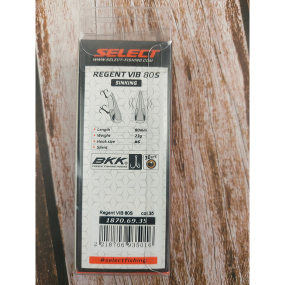 Воблер Select Regent Vib 80S 80mm 23.0g #35, Размер/Вес: 80mm/23g, Цвет воблера: col.35, фото , изображение 7