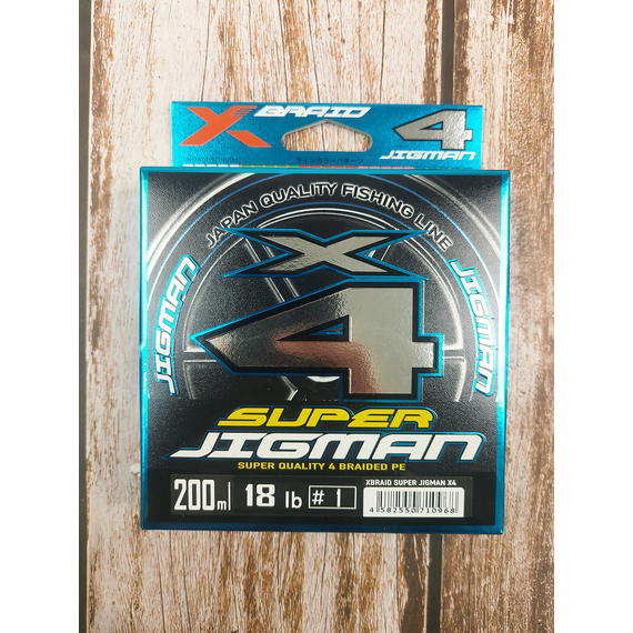 Шнур YGK X-Braid Super Jigman X4 200m #1.0/0.165mm 18Lb/8.1kg, Діаметр: #1.0/0.165mm, фото , изображение 3