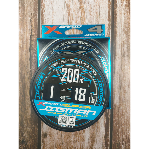Шнур YGK X-Braid Super Jigman X4 200m #1.0/0.165mm 18Lb/8.1kg, Діаметр: #1.0/0.165mm, фото , изображение 4