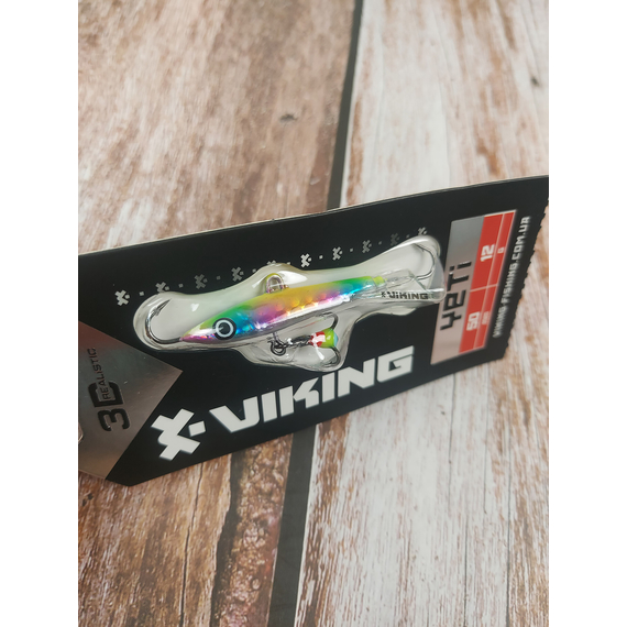 Балансир Viking Fishing Yeti Ice Jig 50mm 12.0g #16 European Values, Размер/Вес: 50мм/12г, Колір балансиру: #16 European Values, фото , изображение 4