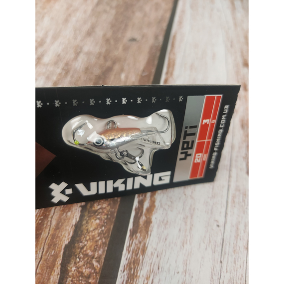 Балансир Viking Fishing Yeti Ice Jig 20mm 3.0g #12 Smoke Anchovy, Розмір/Вага: 20мм/3г, Колір балансиру: #12 Smoke Anchovy, фото , изображение 5