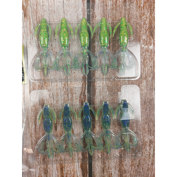 Силікон Keitech Crazy Flapper 2.4" (10 шт/уп),, колір: ea#17 midnight chart back, Довжина силікону: 2.4" (6.1 см), Колір силікону: EA#17 Midnight Chart Back, фото , изображение 6