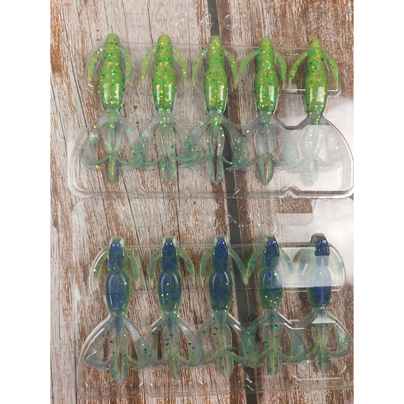 Силікон Keitech Crazy Flapper 2.4" (10 шт/уп),, колір: ea#17 midnight chart back, Довжина силікону: 2.4" (6.1 см), Колір силікону: EA#17 Midnight Chart Back, фото , изображение 8