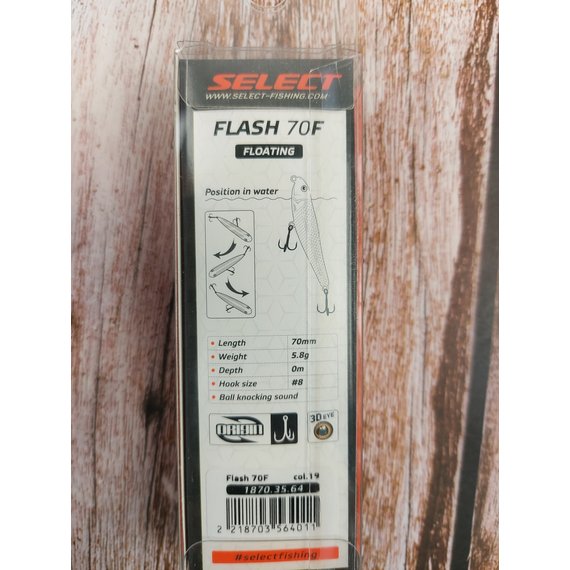 Воблер Select Flash 70F 5.8g col.19 (topwater), Цвет воблера: col.19, фото , изображение 7
