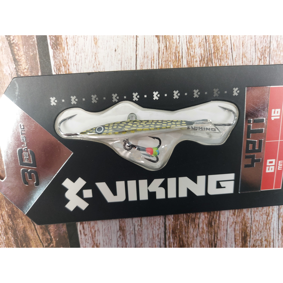 Балансир Viking Fishing Yeti Ice Jig 60mm 16.0g #13 Just Pike, Размер/Вес: 60мм/16г, Колір балансиру: #13 Just Pike, фото , изображение 4