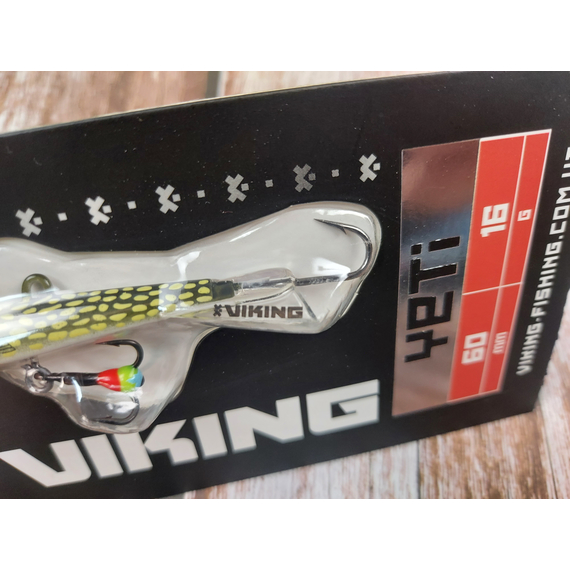 Балансир Viking Fishing Yeti Ice Jig 60mm 16.0g #13 Just Pike, Размер/Вес: 60мм/16г, Колір балансиру: #13 Just Pike, фото , изображение 7