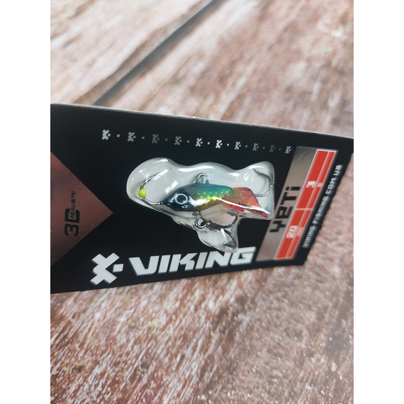 Балансир Viking Fishing Yeti Ice Jig 20mm 3.0g #2 Green Glam, Размер/Вес: 20мм/3г, Колір балансиру: #2 Green Glam, фото , изображение 6