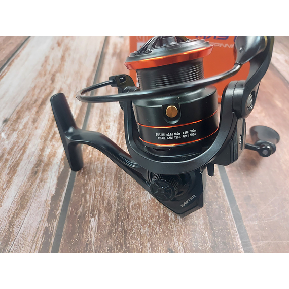 Котушка Select Master 2500S (4+1 підшипник, 5.2:1) — спінінгова з низькопрофільною шпулею для джигу й воблерів, Розмір шпулі: 2500S, фото , изображение 10