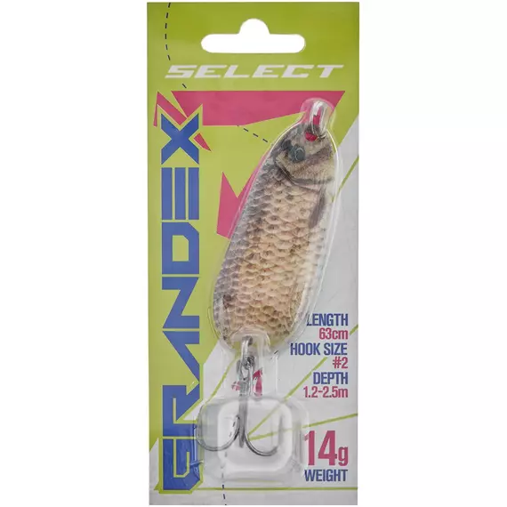 Блешня Select Grandex 10.0g 63mm S50, Вага блешні: 10г, Колір блешні: S50, фото , изображение 2