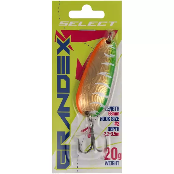 Блешня Select Grandex 20.0g 63mm #16, Вага блешні: 20г, Колір блешні: 16, фото , изображение 2