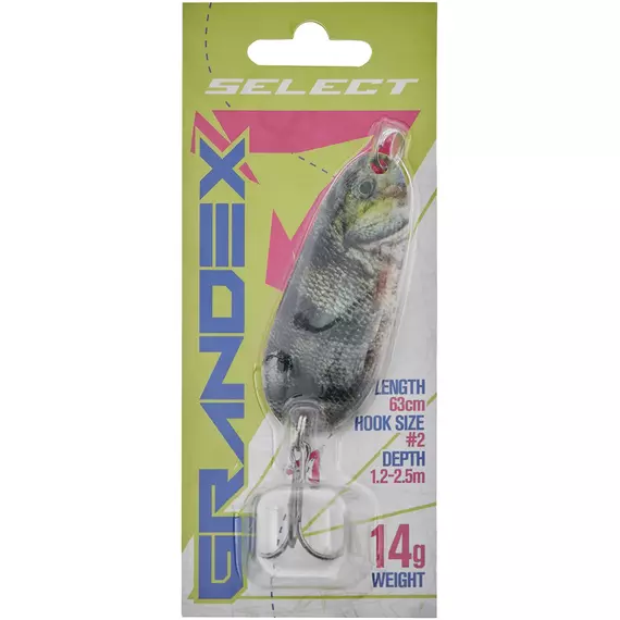 Блешня Select Grandex 14.0g 63mm S49, Вага блешні: 14г, Колір блешні: S49, фото , изображение 2