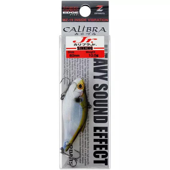 Воблер ZipBaits Calibra Jr. 60mm 10.0g #018, Размер/Вес: 60мм/10.0г, Цвет воблера: 018, фото , изображение 2