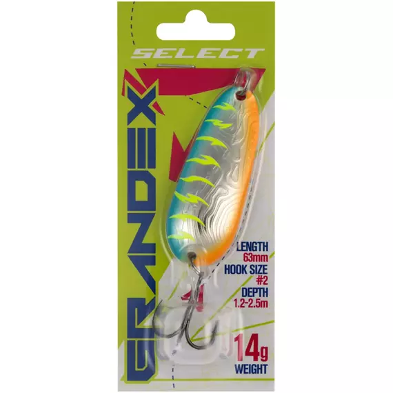 Блешня Select Grandex 14.0g 63mm #15, Вес: 14г, Цвет блесны: 15, фото , изображение 2