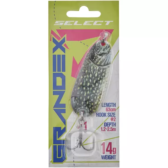 Блешня Select Grandex 14.0g 63mm S51, Вага блешні: 14г, Колір блешні: S51, фото , изображение 2