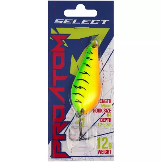 Блешня Select ProAtom 12.0g 59mm #10, Вага блешні: 12г, Колір блешні: 10, фото , изображение 2