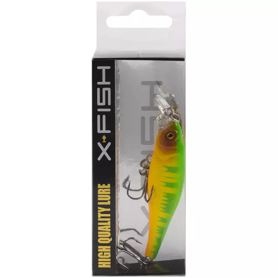 Воблер X-Fish Dude 70SP 70mm 6.5g #061 (0.6-1.5m), Розмір/Вага: 70mm/6.5g, Колір воблера: 061, фото , изображение 2