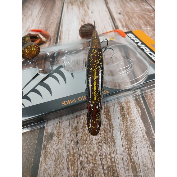 Воблер Savage Gear 3D Hybrid Pike SS 170mm 47.0g Motor Oil, Размер/Вес: 170мм/47г, Цвет воблера: Motor Oil, фото , изображение 3