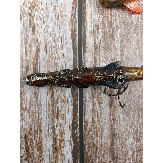 Воблер Savage Gear 3D Hybrid Pike SS 170mm 47.0g Motor Oil, Размер/Вес: 170мм/47г, Цвет воблера: Motor Oil, фото , изображение 7