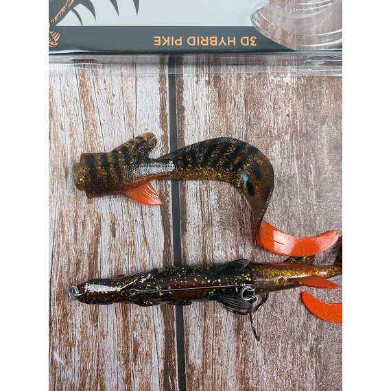 Воблер Savage Gear 3D Hybrid Pike SS 170mm 47.0g Motor Oil, Размер/Вес: 170мм/47г, Цвет воблера: Motor Oil, фото , изображение 8