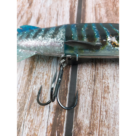 Воблер Savage Gear 3D Hybrid Pike SS 170mm 47.0g Blue Silver UV, Размер/Вес: 170мм/47г, Цвет воблера: Blue Silver, фото , изображение 4