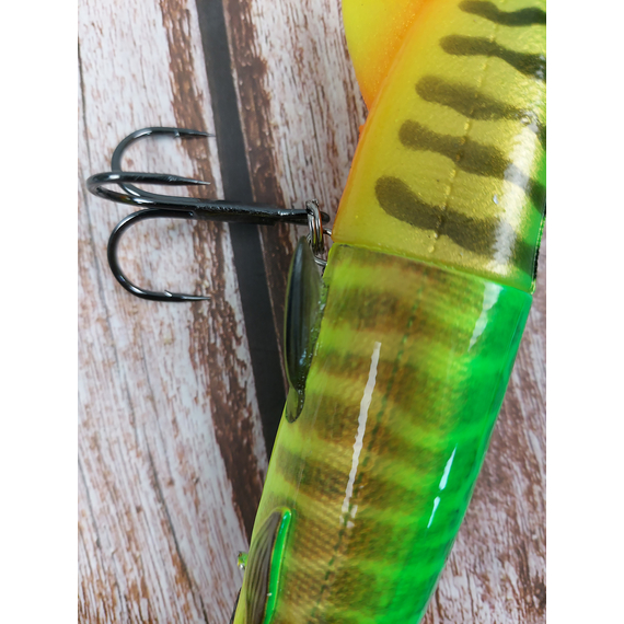 Воблер Savage Gear 3D Hybrid Pike SS 170mm 47.0g Firetiger, Размер/Вес: 170мм/47г, Цвет воблера: Firetiger, фото , изображение 8