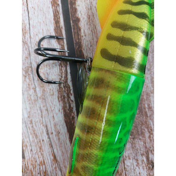 Воблер Savage Gear 3D Hybrid Pike SS 170mm 47.0g Firetiger, Размер/Вес: 170мм/47г, Цвет воблера: Firetiger, фото , изображение 9
