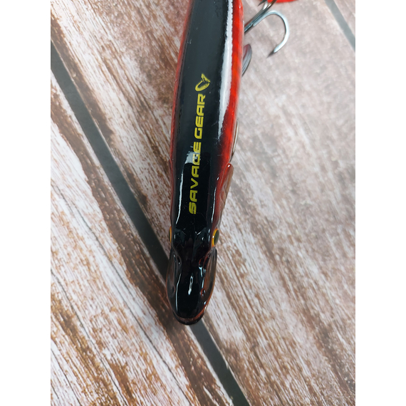 Воблер Savage Gear 3D Hybrid Pike SS 170mm 47.0g Red Belly, Размер/Вес: 170мм/47г, Цвет воблера: Red Belly Pike, фото , изображение 6