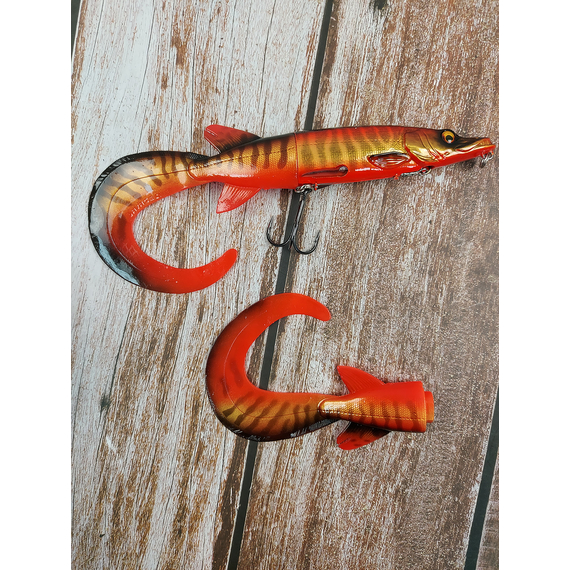 Воблер Savage Gear 3D Hybrid Pike SS 170mm 47.0g Red Belly, Размер/Вес: 170мм/47г, Цвет воблера: Red Belly Pike, фото , изображение 9