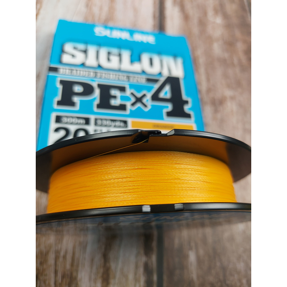 Шнур Sunline Siglon PE х4 300m (помаранч.) #1.2/0.187mm 20lb/9.2kg, Діаметр: #1.2/0.187mm, Розмотування: 300m, Колір: помаранчевий, фото , изображение 5