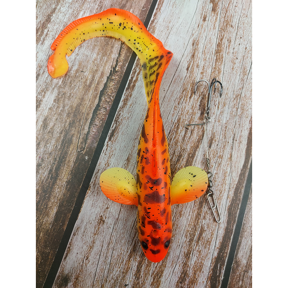 Силікон Savage Gear 3D Burbot FS 250mm 75.0g 04-Golden AMB (поштучно), Довжина силікону: 250mm, Колір силікону: 04-Golden AMB, фото , изображение 3