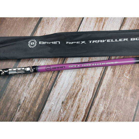 Удилище болонское Brain Apex Traveller 4.00m, Довжина: 4m, Тип вудлища: з кільцями (болонське), фото , изображение 9