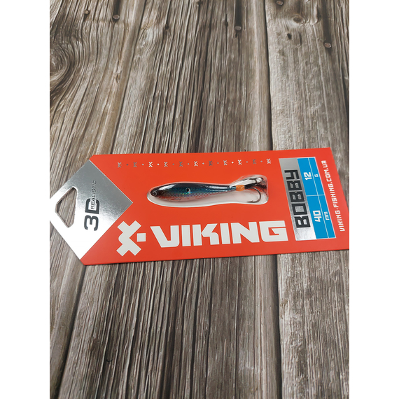 Бокоплав Viking Fishing Bobby 40mm 12.0g #11 Anchovy, Розмір/Вага: 40мм/12г, Колір бокоплаву: #11 Anchovy, фото , изображение 4