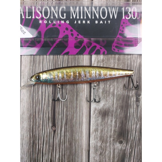 Воблер Deps Balisong Minnow 130SP 130mm 24.8g #35 Prism Gill, Розмір/Вага: 130мм/24.8г, Колір воблера: 35, фото , изображение 8