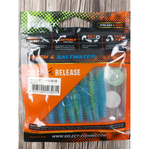 Силікон Select Snack 2.0" col.245 (7 шт/пак), Довжина силікону: 2" (5.2 см), Колір силікону: 245, фото , изображение 8