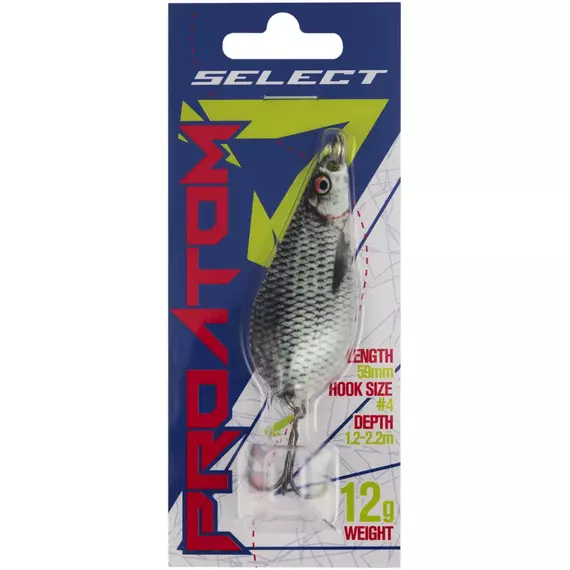 Блешня Select ProAtom 12.0g 59mm S46, Вага блешні: 12г, Колір блешні: S46, фото , изображение 2