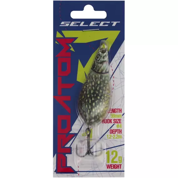 Блешня Select ProAtom 12.0g 59mm S51, Вага блешні: 12г, Колір блешні: S51, фото , изображение 2